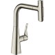 Змішувач hansgrohe Metris Select M71 для кухонної мийки з висувним душем, під сталь 73822800