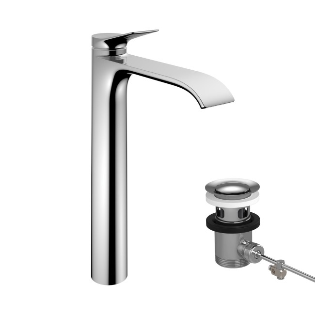 Змішувач hansgrohe Vivenis CoolStart для раковини зі зливним гарнітуром, хром 75044000