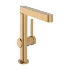 Змішувач hansgrohe Finoris для раковини зі зливним гарнітуром, бронза матовий 76060140