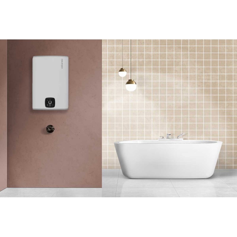 Водонагреватель бытовой электрический Atlantic Steatite Cube WI-FI ES-VM 75 S4 C2 WD (2400W) white