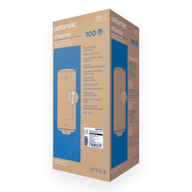 Водонагреватель бытовой электрический Atlantic Steatite Elite VM 100 D400S-2-BC (1500W)