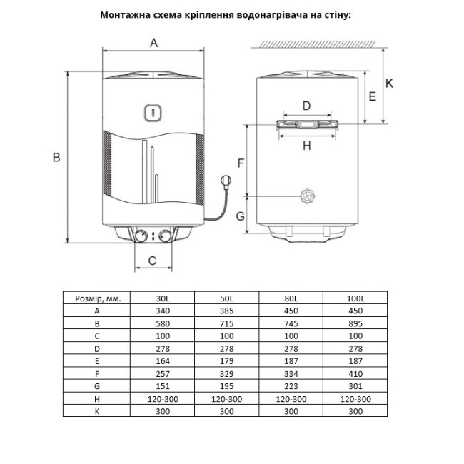 WILLER EV100DR-Prime водонагреватель (бойлер) вертикальный