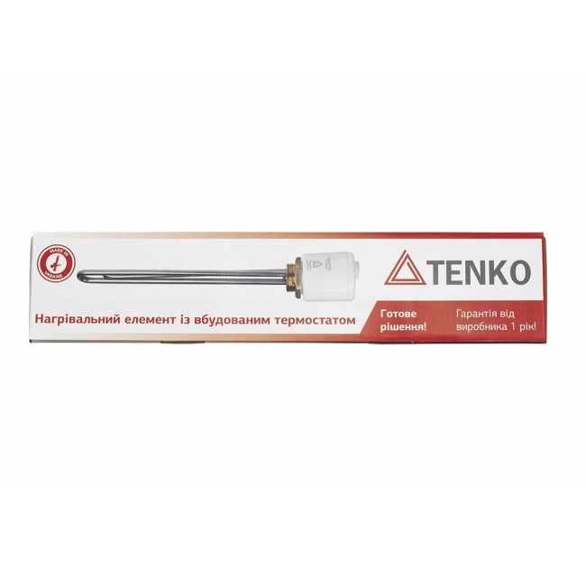 Тэн Tenko RS 1,5 кВт, резьба 1"1/4 ,прямой, с термостатом, медь