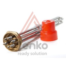 Блок тэнов 3000Вт крепление гайка латунная 2" L=250mm