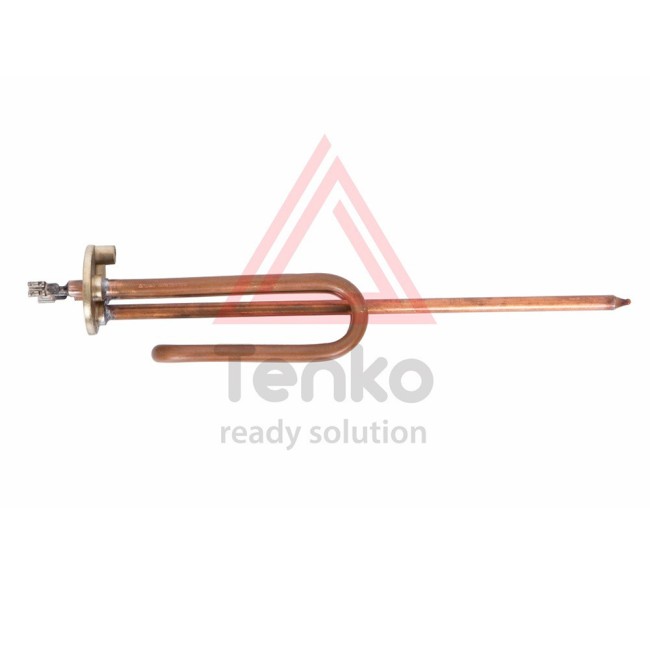 Тэн Tenko 1,5 кВт, фланец, гнутый, длинная ножка, под анод М6