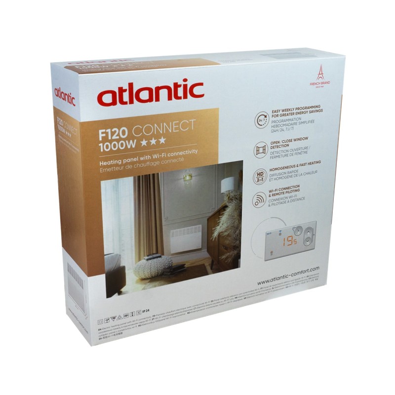 Электроконвектор Atlantic F120 Connect Mobile CMG-BD0/Wi-Fi/M (1000W) с комплектом ножек