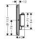 Термостат hansgrohe ShowerSelect Comfort S для душа 15559700 белый матовый