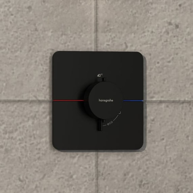 Термостат hansgrohe ShowerSelect Comfort Q для душа 15588670 черный матовый