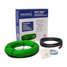 Комплект-Кабель нагревательный Bonjour Soft Heat EcoTWIN-1800-155 W/m з терморегулятором RTP