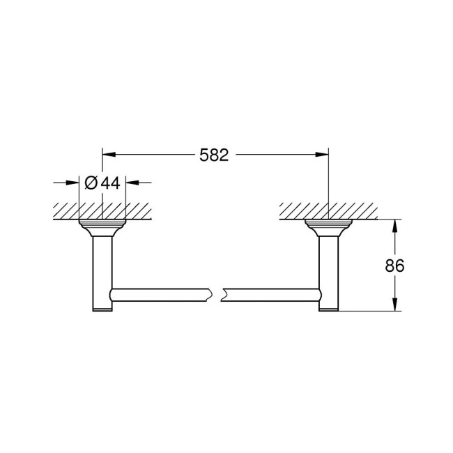 Grohe Essentials Authentic Держатель для банного полотенца (40653001)