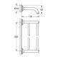 Grohe Essentials Authentic Держатель для полотенца, двойной (40654001)