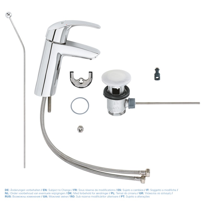 Grohe Eurosmart Смеситель однорычажный для раковины M-Size (23322001)