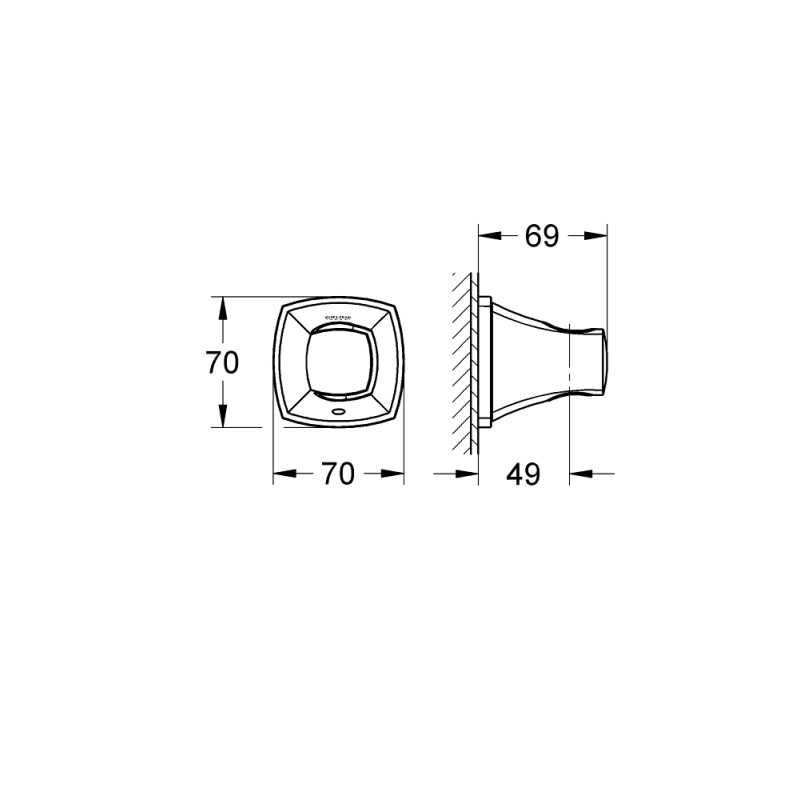 <i>GROHE SPA</i> Grandera Настенный держатель для душа (27969IG0)
