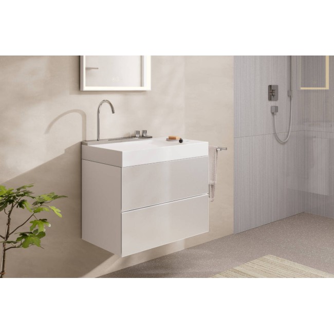 Умывальник 780/475 с хромированным смесителем hansgrohe Avalegra AquaUnit QuickClean+, 22473000