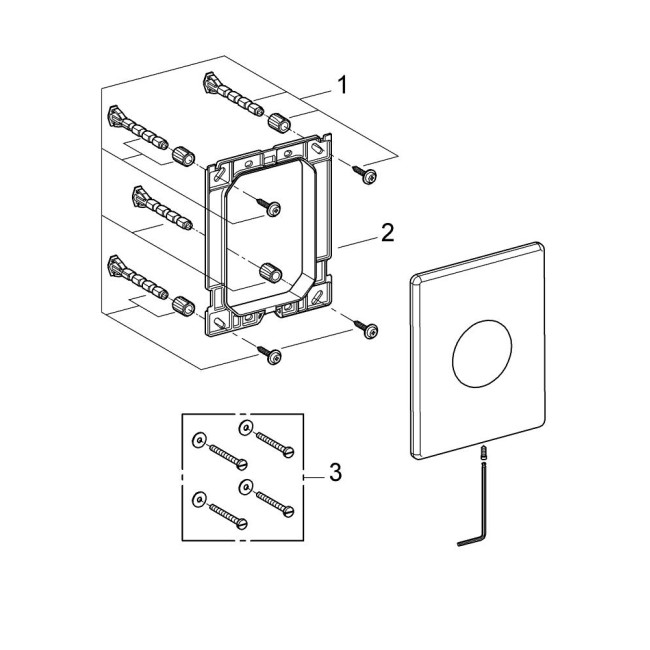 Grohe Skate Накладная панель из нержавеющей стали (38672SD0)