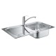 Grohe Комплект Мойка для кухни 860 x 500 мм + Eurosmart Однорычажный смеситель (31565SD0)