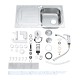 Grohe Комплект Мойка для кухни 860 x 500 мм + Eurosmart Однорычажный смеситель (31565SD0)