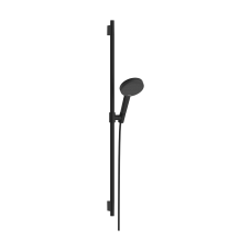 Душевой набор hansgrohe Raindance Alive Select S, Ecosmart 24603670 со стойкой Unica S Puro 90, черный матовый