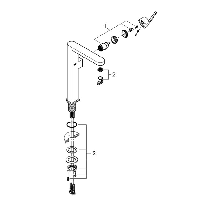 Grohe Plus Одноважільний змішувач для раковини, XL-Size (32618003)
