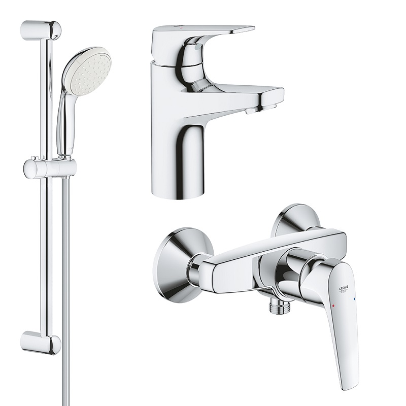 Grohe Комплект смесителей BauFlow 3 в 1 для душа (121630S)