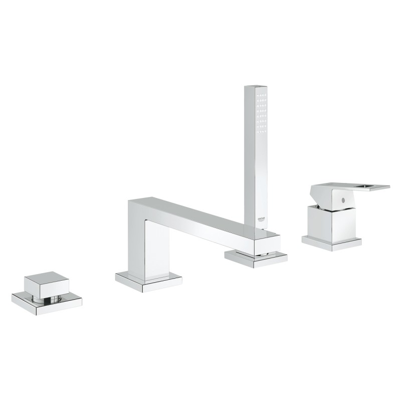 Grohe Eurocube Смеситель для ванны, однорычажный на 4 отверстия (19897001) Grohe Eurocube Смеситель для ванны, однорычажный на 4 отверстия (19897001)