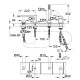 Grohe Eurocube Смеситель для ванны, однорычажный на 4 отверстия (19897001) Grohe Eurocube Смеситель для ванны, однорычажный на 4 отверстия (19897001)