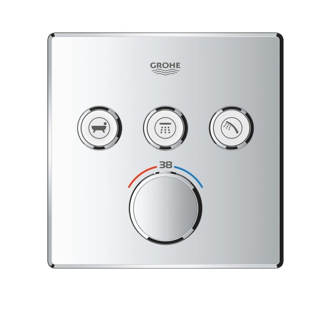 Grohe QuickFix Grohtherm SmartControl Душовий комплект з Vitalio Comfort 250 Cube (UA202801C3)