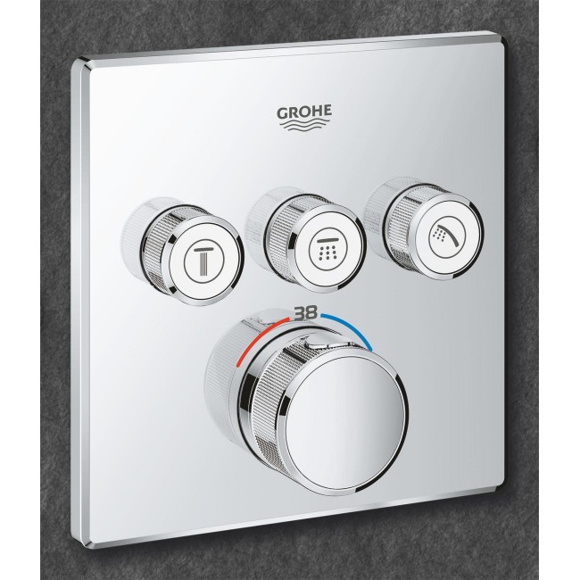 Grohe QuickFix Grohtherm SmartControl Душовий комплект з Vitalio Comfort 250 Cube (UA202801C3)