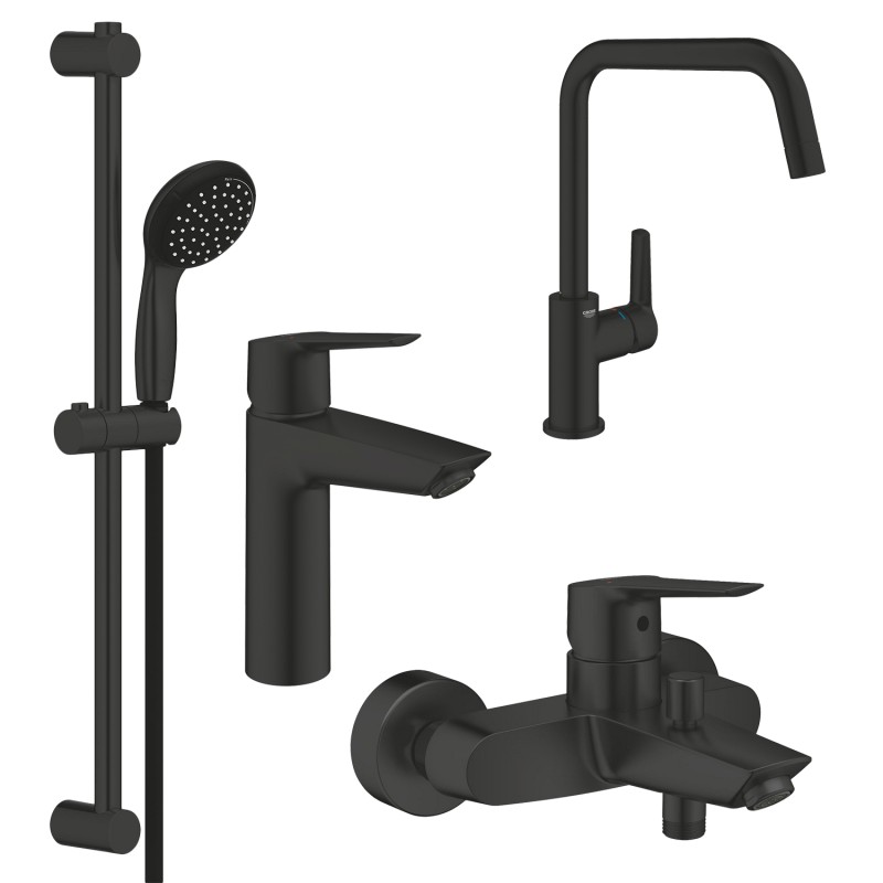Grohe Набор смесителей QuickFix Start 4 в 1 для ванны и кухни (UA303301MK)