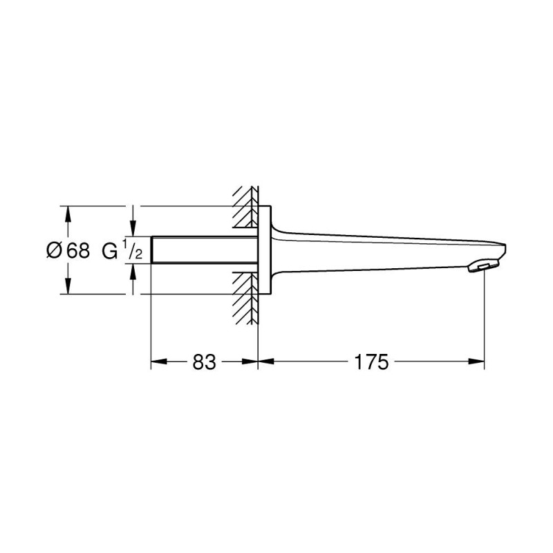 Grohe Euroeco Излив для ванной (13471001) Grohe Euroeco Излив для ванной (13471001)