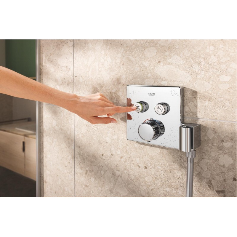 Grohe QuickFix Precision SmartControl Прихована душова система з Vitalio Rain Mono 310 Cube (34876000)