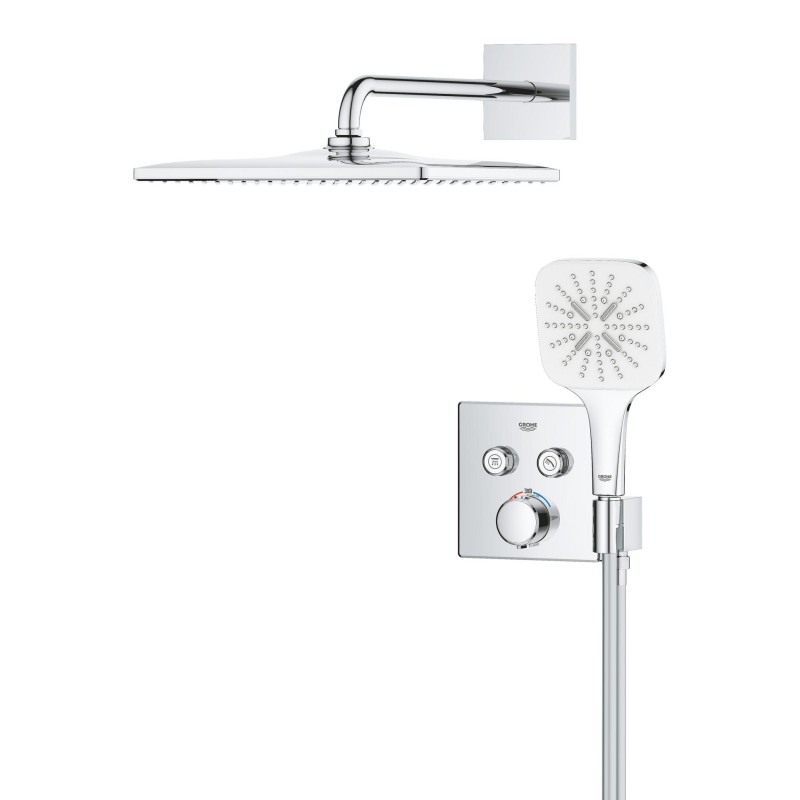 Grohe QuickFix Precision SmartControl Прихована душова система з Vitalio Rain Mono 310 Cube (34876000)