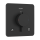 Термостат скрытого монтажа hansgrohe Ecostat Comfort Q 2 function, 33713670 черный матовый