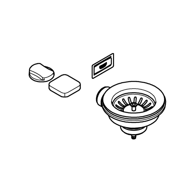 Grohe Сифон для мойки с выпуском для раковин на 1 чашу (40996AL0)