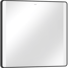 Зеркало Xarita Lite Q 800 / 700 с боковыми LED светильниками, черный матовый 54963670