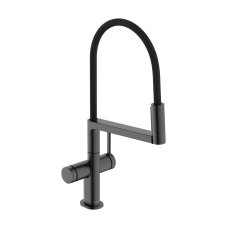 Змішувач hansgrohe Talis Select M54 PowderSpray для кухонної мийки 72861340, чорний матовий хром