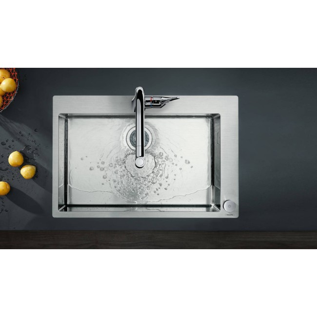 Смеситель hansgrohe Metris Select M71 для кухонной мойки, под сталь 73806800