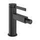Смеситель hansgrohe Finoris для биде со сливным набором, черный матовый хром 76200340