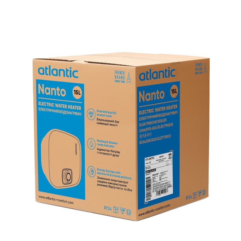 Водонагреватель бытовой электрический Atlantic Nanto SWH 15A M-N1 2000W