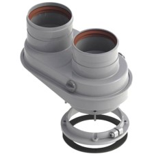 Адаптер Bosch AZ 468 для подключения раздельных дымоходов Ø80-80 к котлам с выходом Ø60/100