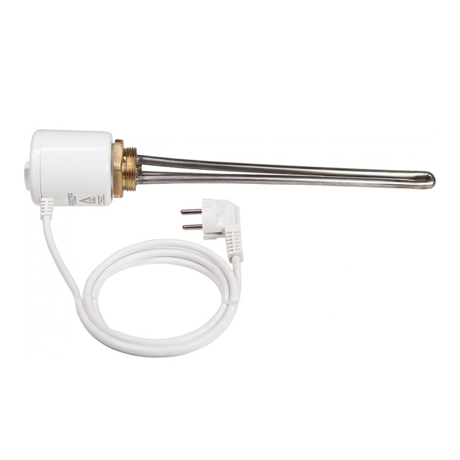 Тэн Tenko RS-R 2,0 кВт, резьба 1"1/4 ,прямой, с термостатом, нерж.