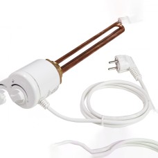 Тэн Tenko RS 2,0 кВт, резьба 1"1/4 ,прямой, с термостатом, медь