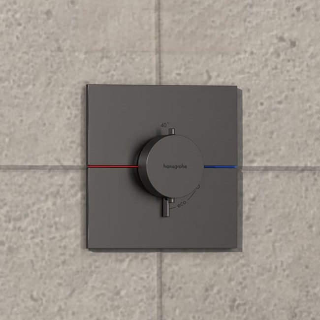 Термостат hansgrohe ShowerSelect Comfort E для душа 15574340 черный матовый хром