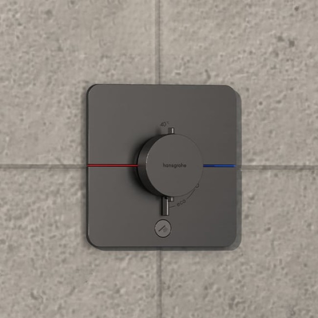 Термостат hansgrohe ShowerSelect Comfort Q для душа 15589340 черный матовый хром