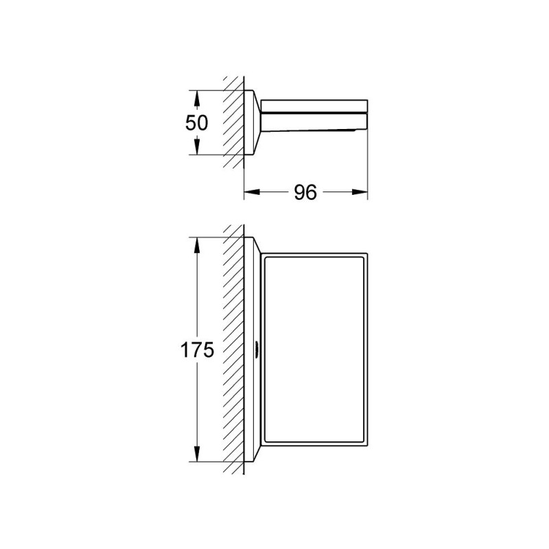 GROHE SPA Allure Brilliant полочка с мыльницей (40504000)