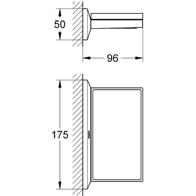 GROHE SPA Allure Brilliant полочка с мыльницей (40504000)