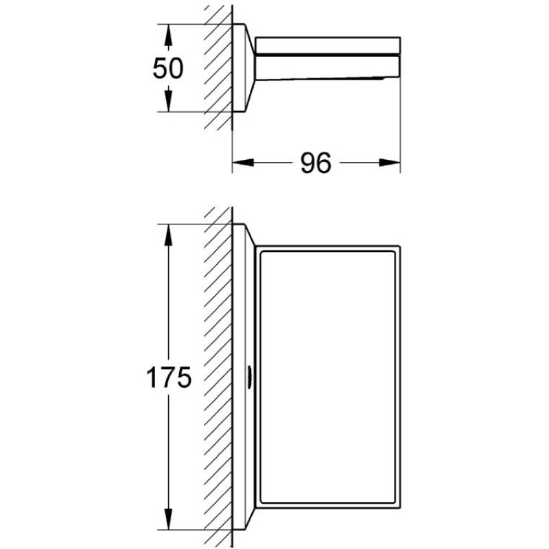 GROHE SPA Allure Brilliant полочка с мыльницей (40504000)