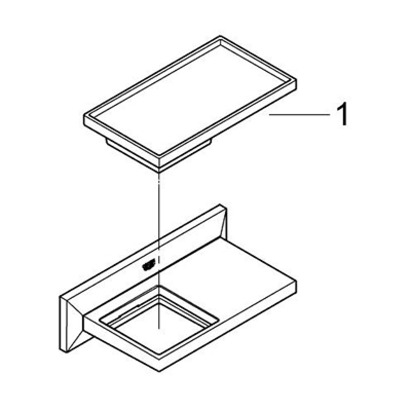 GROHE SPA Allure Brilliant полочка с мыльницей (40504000)