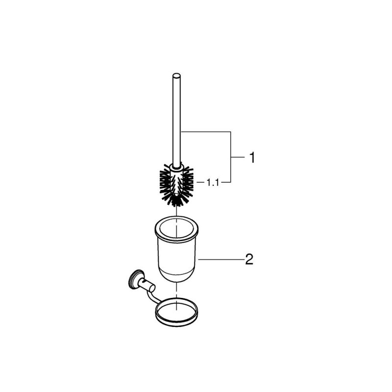 Grohe Essentials Authentic Tуалетный ёршик в комплекте (40658001)