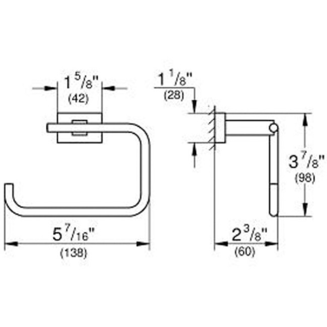 Grohe Essentials Cube Держатель туалетной бумаги без крышки (40507001)